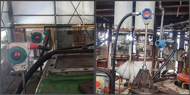 pt100溫度變送器現(xiàn)場(chǎng)安裝使用圖